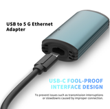 Go-Des GD-6873 USB to 5G Network Adapter Ultra-Fast 5Gbps SA/NSA Dual-Mode Ethernet Wired External Interface