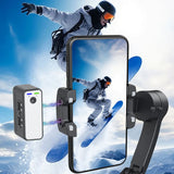 Go-Des GD-F11 AI Face Tracking 3 Axis Gimbal Stabilizers Professional Handheld Selfie Stabilizer Gimbals with Fill Light for Mobile Phone